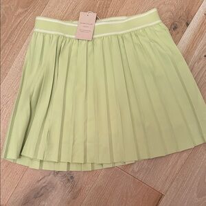Peter Millar Pleated Mini Skirt in Lemon Lime
